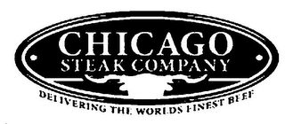 CHICAGO STEAK COMPANY DELIVERING THE WORLDS FINEST BEEF logo