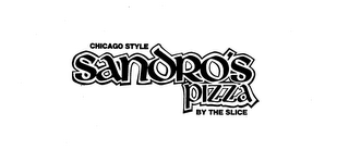 CHICAGO STYLE SANDRO'S PIZZA BY THE SLICE logo