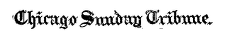 CHICAGO SUNDAY TRIBUNE. logo