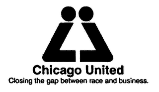CHICAGO UNITED CLOSING THE GAP BETWEEN RACE AND BUSINESS. logo