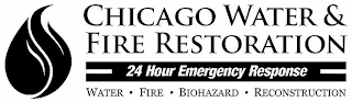 CHICAGO WATER & FIRE RESTORATION 24 HOUR EMERGENCY RESPONSE WATER · FIRE · BIOHAZARD · RECONSTRUCTION logo