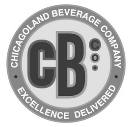 CHICAGOLAND BEVERAGE COMPANY CB CO. EXCELLENCE DELIVERED logo