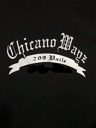 CHICANO WAYZ 209 VALLE logo