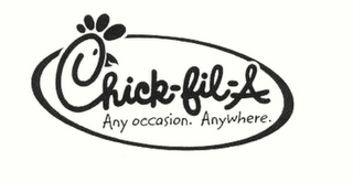 CHICK-FIL-A ANY OCCASION. ANYWHERE. logo