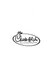 CHICK-FIL-A ANY OCCASION. ANYWHERE. logo