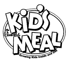 CHICK-FIL-A KID'S MEAL GROWING KIDS INSIDE AND OUT logo