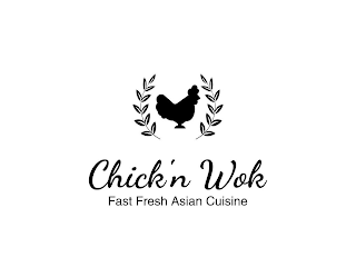 CHICK 'N WOK, FAST FRESH ASIAN CUISINE logo