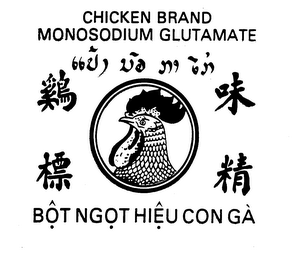 CHICKEN BRAND MONOSODIUM GLUTAMATE BOT NGOT HIEU CONGA logo