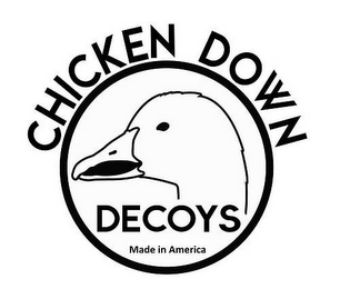 CHICKEN DOWN DECOYS MADE IN AMERICA logo