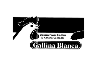 CHICKEN FLAVOR BOUILLON & ANNATTO-CORIANDER GALLINA BLANCA logo