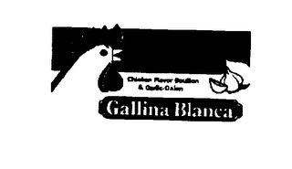 CHICKEN FLAVOR BOUILLON & GARLIC-ONION GALLINA BLANCA logo