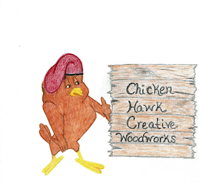 CHICKEN HAWK CREATIVE WOODWORKS logo
