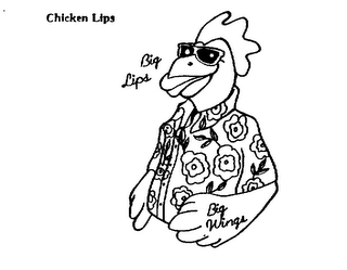 CHICKEN LIPS BIG LIPS BIG WINGS logo