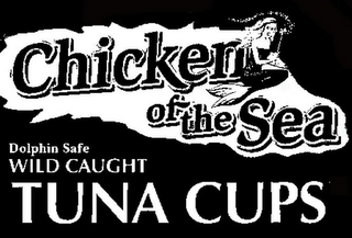 CHICKEN OF THE SEA DOLPHIN SAFE WILD CAUGHT TUNA CUPS logo