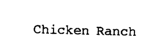 CHICKEN RANCH logo