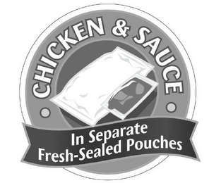 CHICKEN & SAUCE IN SEPARATE FRESH-SEALED POUCHES logo