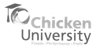 CHICKEN UNIVERSITY PEOPLE PERFORMANCE PROFIT logo
