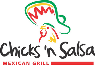 CHICKS 'N SALSA MEXICAN GRILL logo