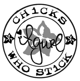 CHICKS WHO STICK IT GURL logo