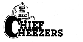 CHIEF CHEEZERS TAKE AND BAKE PIZZA logo