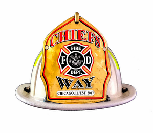 CHIEF'S WAY FD FIRE DEPT. CHICAGO, IL/EST. 2017 logo
