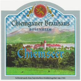 CHIEMGAUER BRAUHAUS ROSENHEIM CHIEMSEER logo
