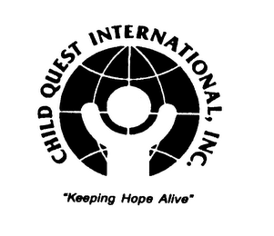 CHILD QUEST INTERNATIONAL, INC. "KEEPING HOPE ALIVE" logo