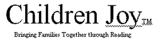 CHILDREN JOY BRINGING FAMILIES TOGETHER THROUGH READING logo