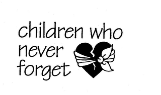 CHILDREN WHO NEVER FORGET logo