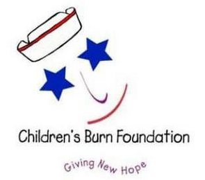 CHILDREN'S BURN FOUNDATION GIVING NEW HOPE logo