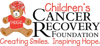 CHILDREN'S CANCER RECOVERY FOUNDATION CREATING SMILES. INSPIRING HOPE. HUGS logo