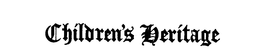 CHILDREN'S HERITAGE logo