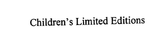 CHILDREN'S LIMITED EDITIONS logo