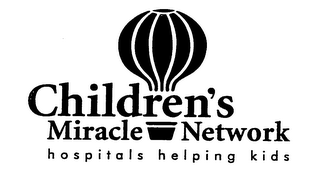 CHILDREN'S MIRACLE NETWORK HOSPITALS HELPING KIDS logo