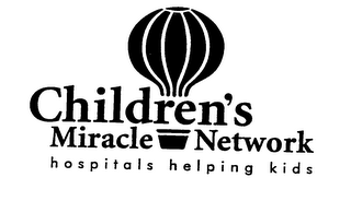 CHILDREN'S MIRACLE NETWORK HOSPITALS HELPING KIDS logo