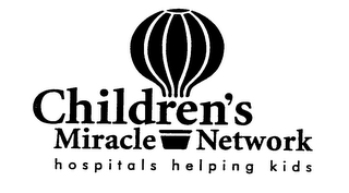 CHILDREN'S MIRACLE NETWORK HOSPITIALS HELPING KIDS logo