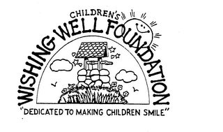 CHILDREN'S WISHING WELL FOUNDATION "DEDICATED TO MAKING CHILDREN SMILE" logo
