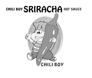 CHILI BOY SRIRACHA HOT SAUCE CHILI BOY logo
