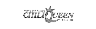 CHILI QUEEN QUALITY CHILI PEPPERS SINCE 1968 logo