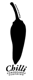 CHILLI SURFBOARDS CLOTHING logo