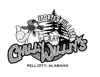 CHILLY WILLIY'S SPORTS GRILL & BAR PELL CITY, ALABAMA logo