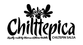 CHILTTEPICA LOCALLY MADE BY HUEMAC & GLORIA BADILLA CHILTEPIN SALSA logo