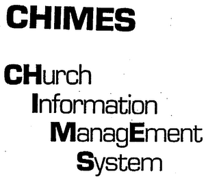 CHIMES CHURCH INFORMATION MANAGEMENT SYSTEM logo