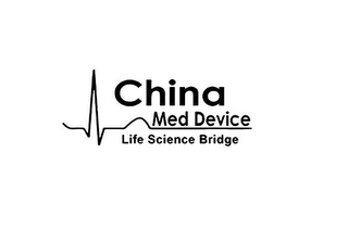 CHINA MED DEVICE LIFE SCIENCE BRIDGE logo