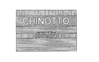 CHINOTTO PRODUCT OF ITALY RECOARO logo