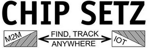 CHIP SETZ M2M FIND, TRACK ANYWHERE IOT logo