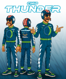 CHIP THUNDER CHIP THUNDER RACIN' LEGEND CO-MO CONNECT CHIP THUNDER CO-MO CONNECT PRO WRESTLIN' CHAMPION MEE-MAWS'S FAVORITE CHIP THUNDER RACIN' LEGEND CO-MO CONNECT logo