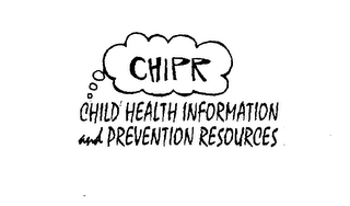 CHIPR CHILD HEALTH INFORMATION AND PREVENTION RESOURCES logo
