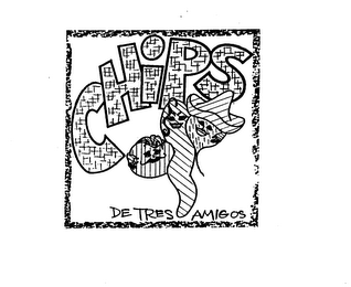 CHIPS DE TRES AMIGOS logo