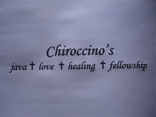 CHIROCCINO'S JAVA + LOVE + HEALING + FELLOWSHIP logo